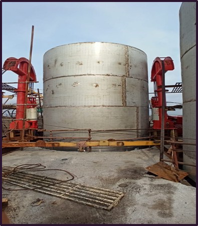 80MTR Chimney Erection